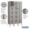 Salsbury Industries 5 Tier Box Vented Locker, 36"Wx66"Hx12"D, 15 Door, Gray, Unassembled 75352GY-U - alternate 3
